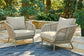 Swiss Valley 2 Outdoor Lounge Chairs with End Table