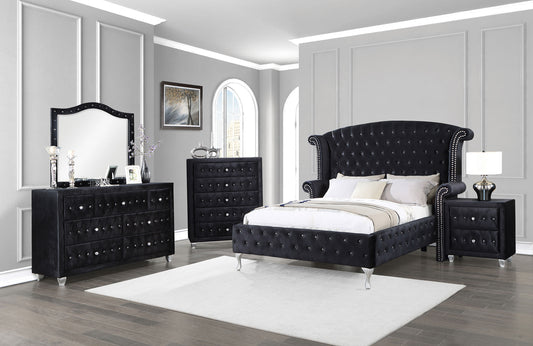 Deanna 5-piece Eastern King Bedroom Set Black