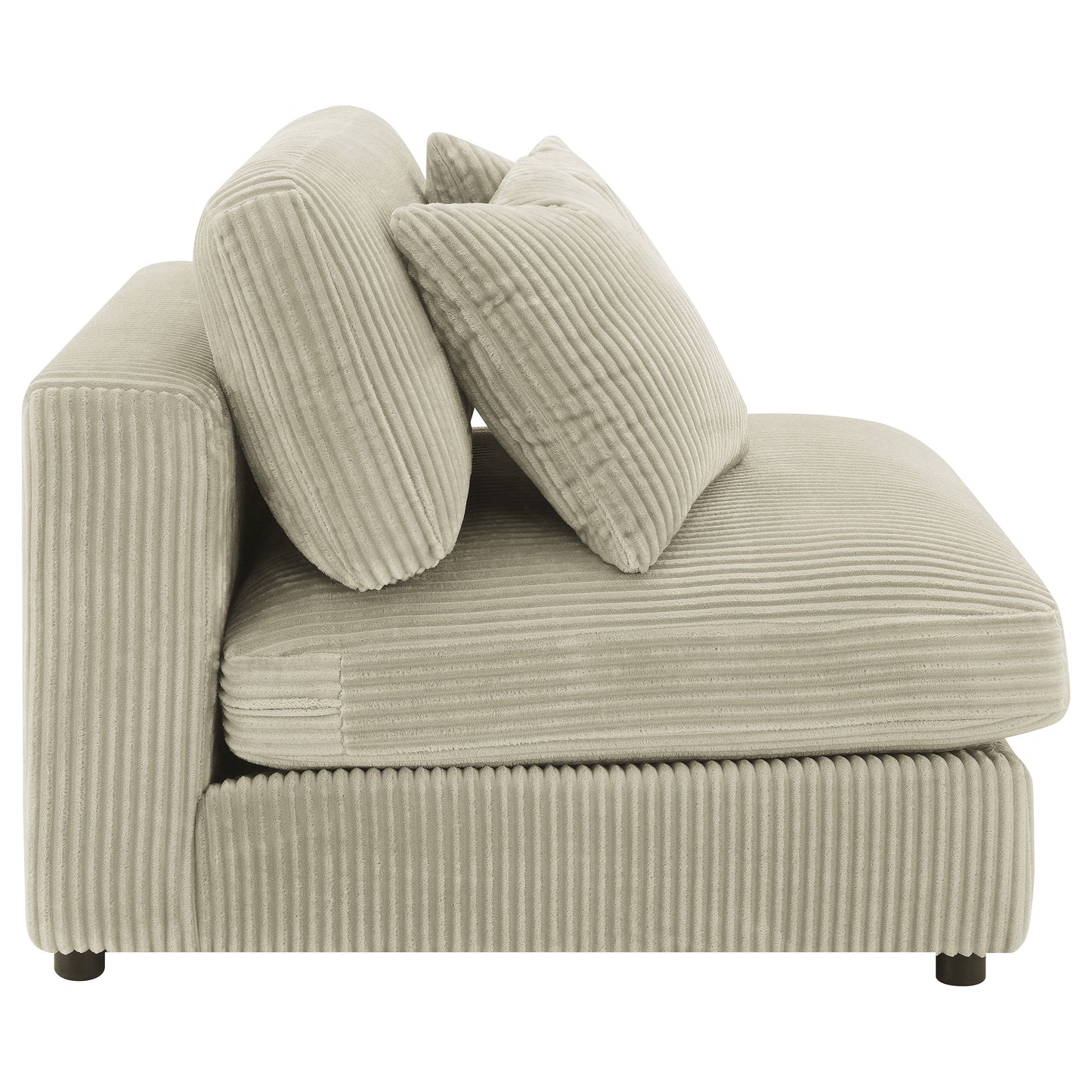 Blaine Upholstered Armless Chair Sand