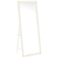 Windrose Full Length Floor Standing Tempered Mirror with LED Lighting White