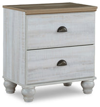Load image into Gallery viewer, Haven Bay Queen Panel Bed with Mirrored Dresser and 2 Nightstands
