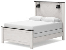 Load image into Gallery viewer, Schoenberg Queen Panel Bed with Mirrored Dresser and 2 Nightstands
