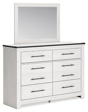 Load image into Gallery viewer, Schoenberg King Panel Bed with Mirrored Dresser, Chest and 2 Nightstands
