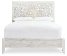 Load image into Gallery viewer, Paxberry Queen Panel Bed with Mirrored Dresser
