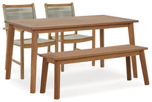 Load image into Gallery viewer, Janiyah Outdoor Dining Table and 2 Chairs and Bench
