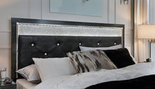 Load image into Gallery viewer, Kaydell King Upholstered Panel Headboard with Mirrored Dresser, Chest and Nightstand
