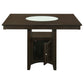 Gabriel Square Counter Height Dining Table Cappuccino