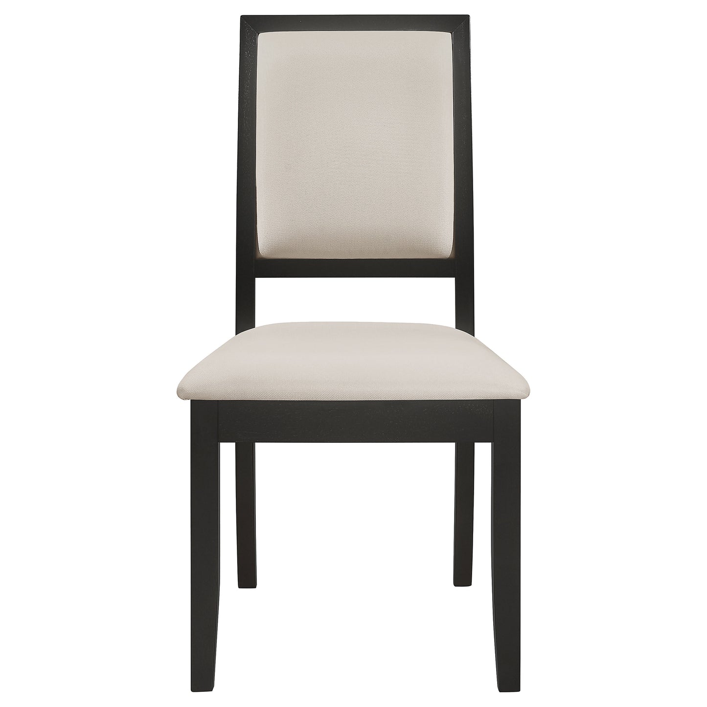 Louise 5-piece Dining Set Black and Cream