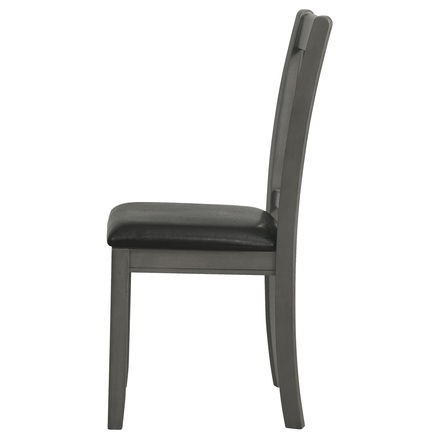 Lavon Padded Dining Side Chairs Medium Grey and Black (Set of 2)