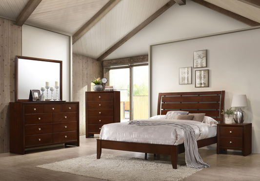 Serenity 5-piece California King Bedroom Set Rich Merlot