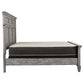 Avenue Wood California King Panel Bed Weathered Grey