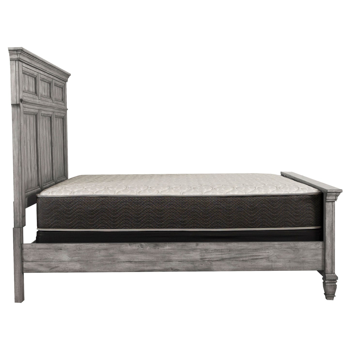 Avenue Wood Queen Panel Bed Weathered Grey