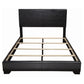 Conner Upholstered Eastern King Panel Bed Black