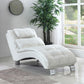 Dilleston Upholstered Chaise White