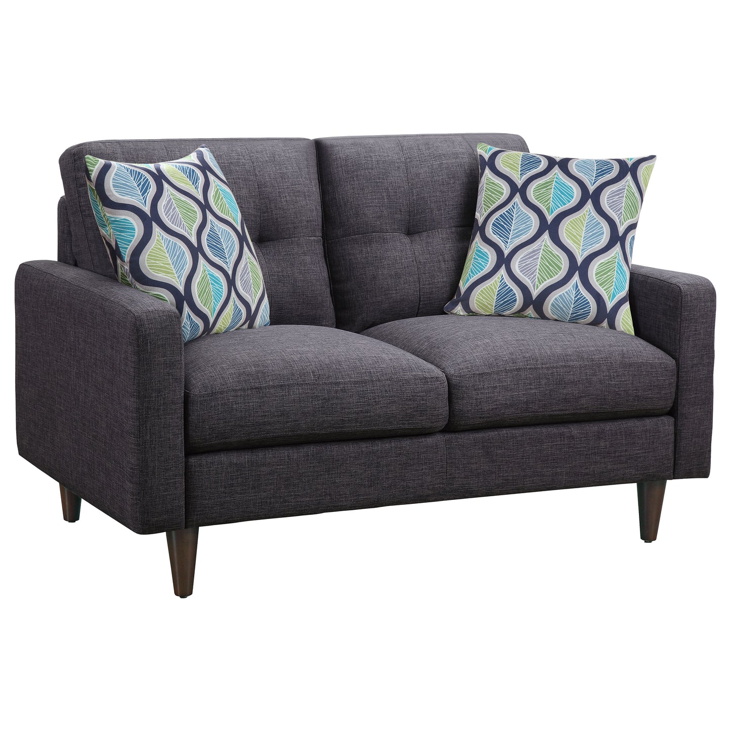 Watsonville 2-piece Cushion Back Living Room Set Grey