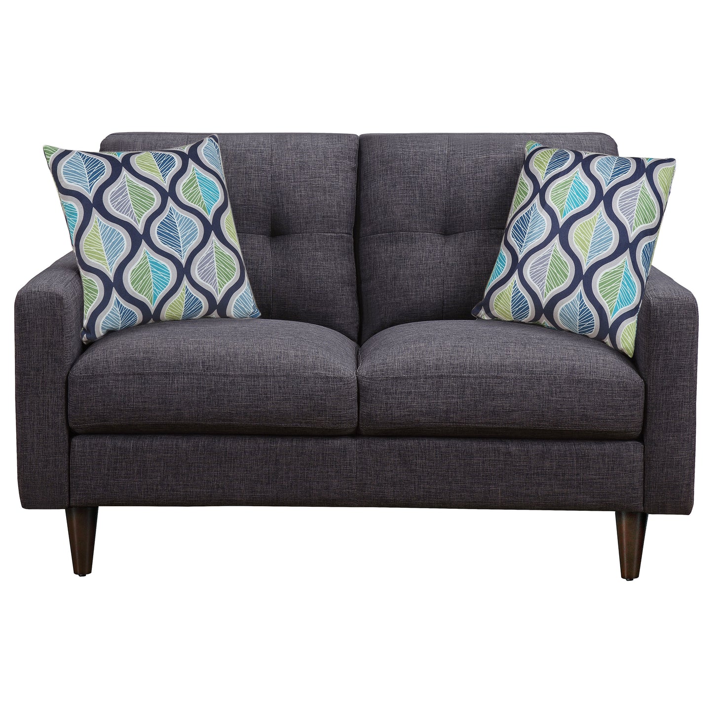 Watsonville 2-piece Cushion Back Living Room Set Grey