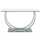 Danville U-shaped Sofa Table Chrome