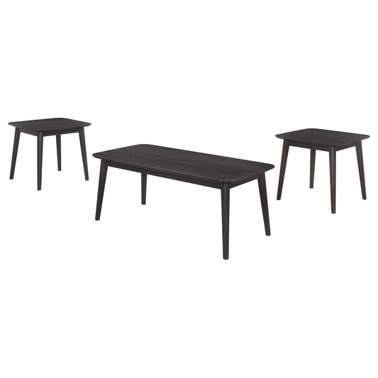 Radley 3-piece Rectangular Coffee Table Set Black