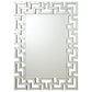 Forman Interlocking Greek Frameless Wall Mirror Silver