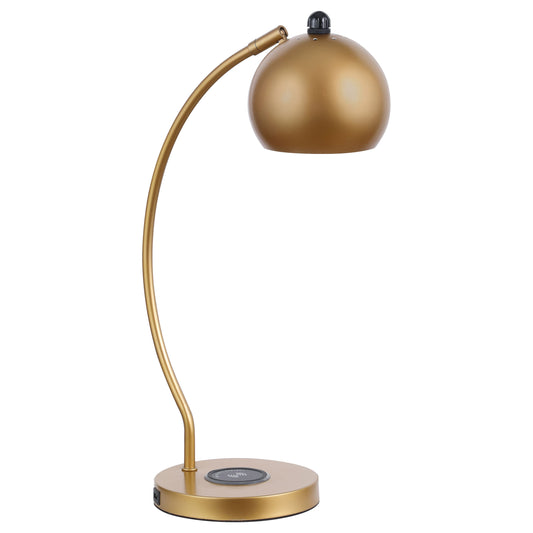 Andreas Dome Shade Table Lamp Gold